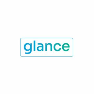 Glance 3" Text Sticker